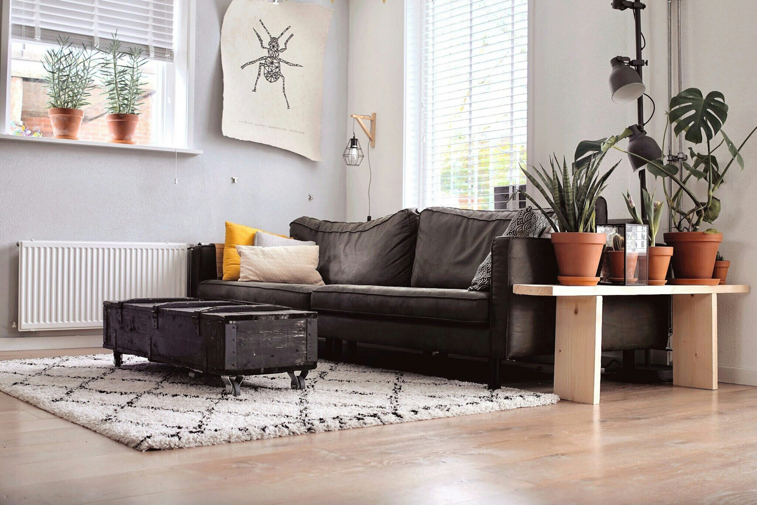 smart living room with futuristic furniture