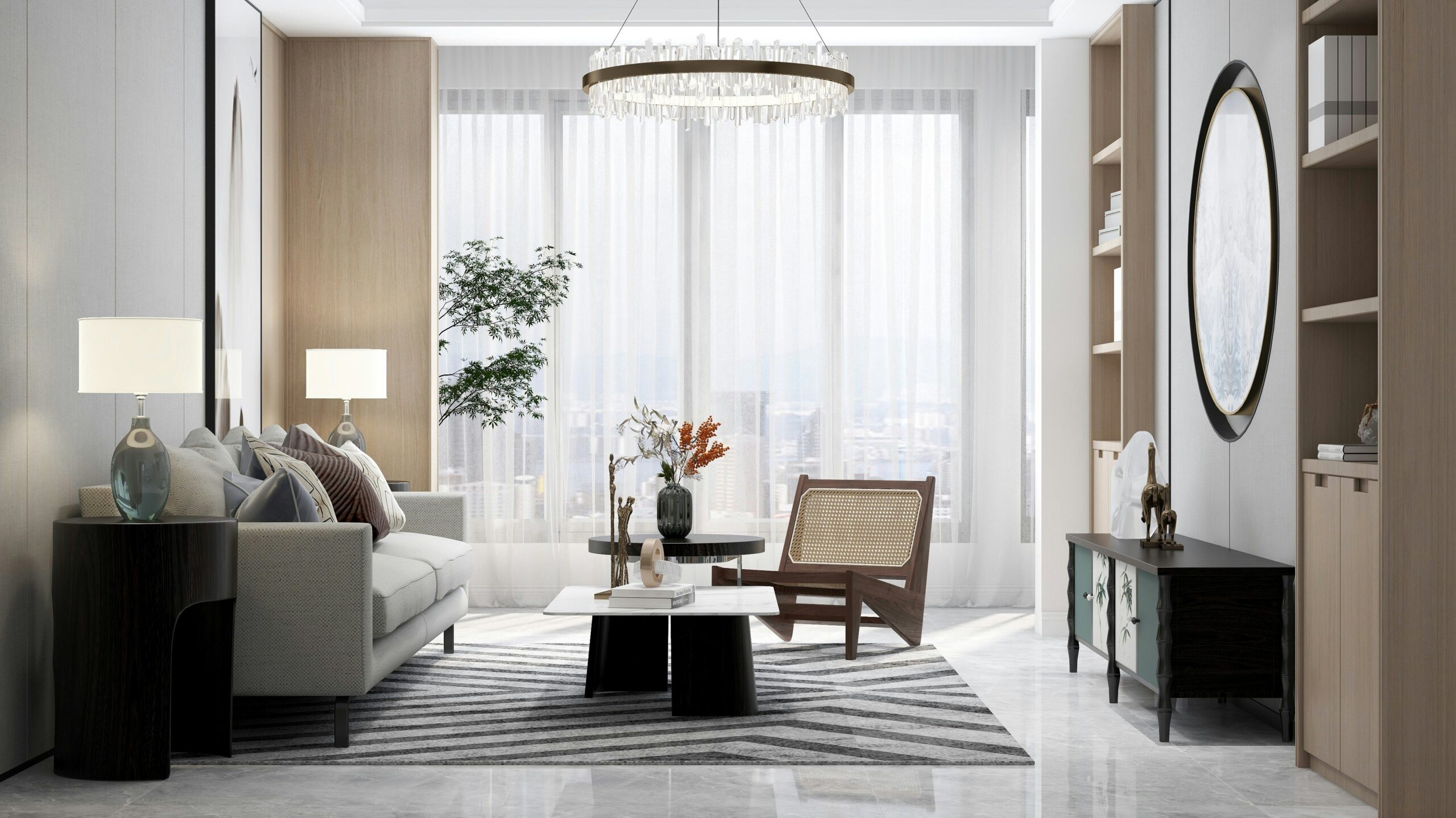 Ori Systems' transformable smart bed frame with bamboo accents.